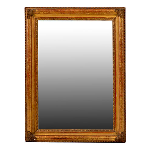 Sub.:32 - Lote: 270 -  Espejo en estuco dorado s. XIX.