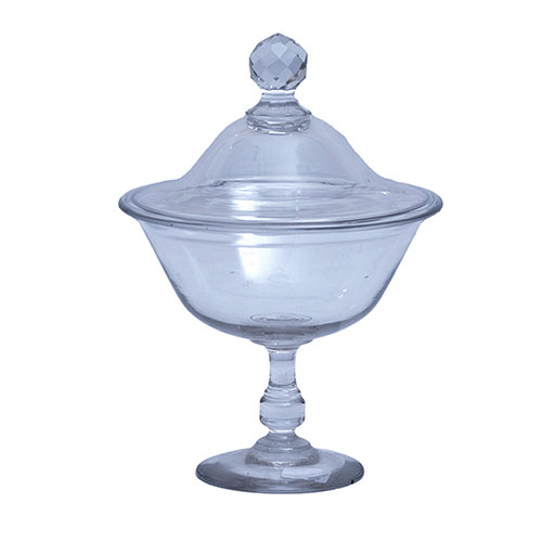 Sub.:32 - Lote: 221 -  Compotera en cristal