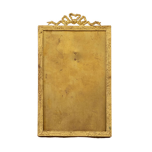 Sub.:32 - Lote: 244 -  Marco portafoto en metal dorado estilo Luis XVI �poca 1900