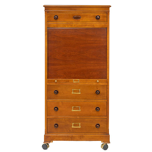 Sub.:32 - Lote: 240 -  Mueble persiana en madera patinada