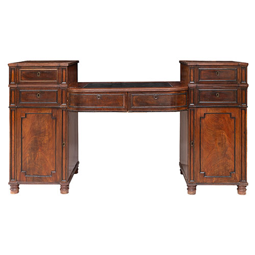 Sub.:32 - Lote: 1340 -  Aparador ingl�s de �poca Victoriana en caoba de seis cajones y dos puertas S. XIX