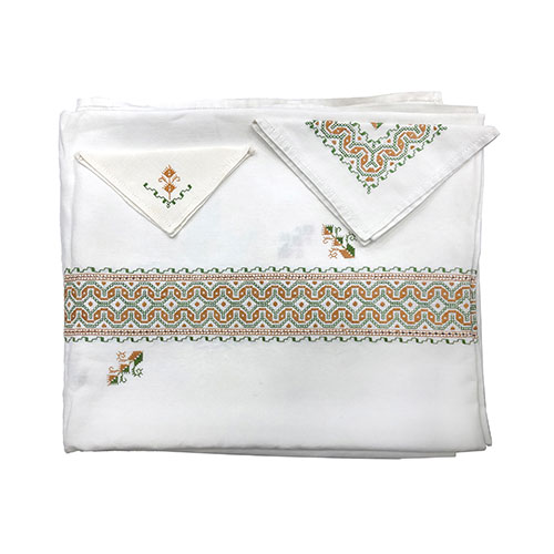 Sub.:32 - Lote: 1461 -  Mantel de hilo de Lagartera con 18 servilletas grandes y 18 peque�as.