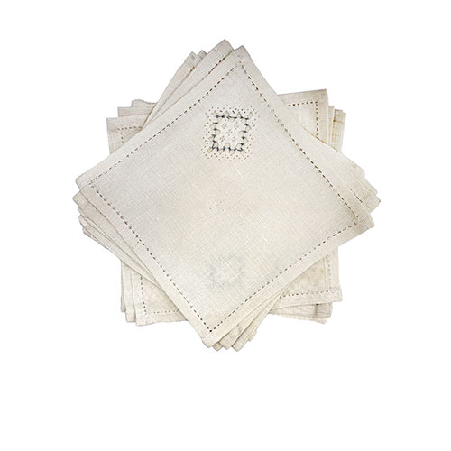 Sub.:32 - Lote: 1460 -  12 servilletas con vainica