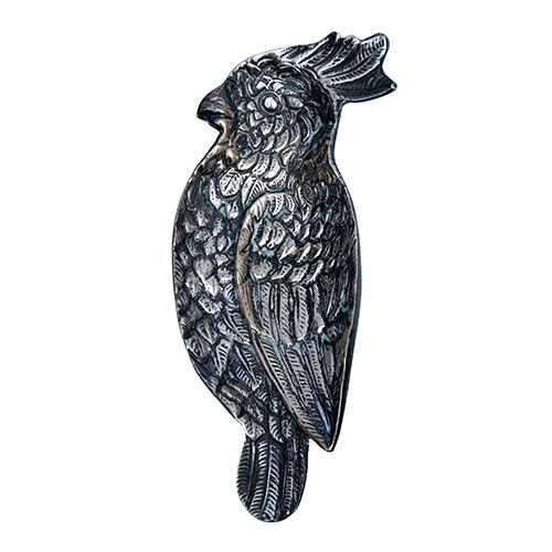 Sub.:32 - Lote: 1320 -  Cenicero en bronce cincelado con forma de loro