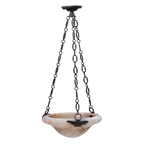 Sub.:32 - Lote: 1443 -  L�mpara en alabastro