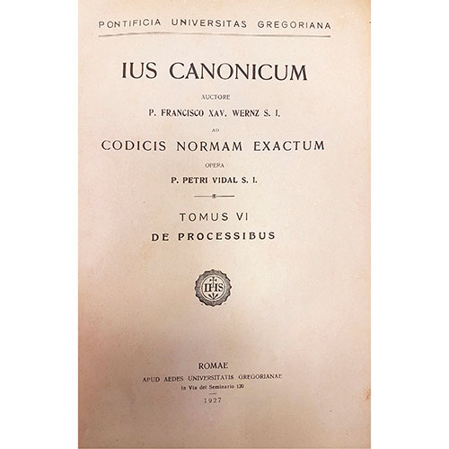 Sub.:32 - Lote: 2012 -  Derecho. WERNZ, F., 