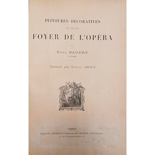 Sub.:33 - Lote: 2147 -  Peintures Dcoratives du Grand Foyer de lOpra par Paul Baudry de lInstitut