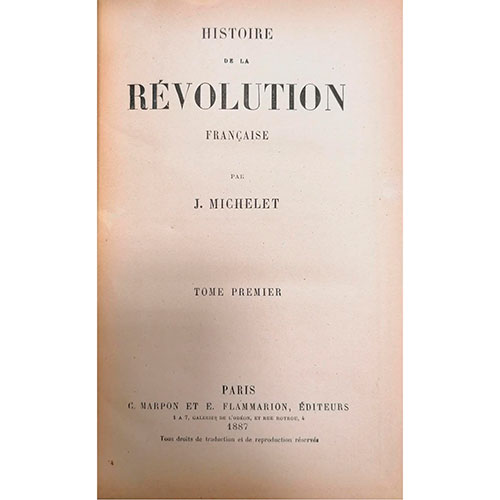 Sub.:33 - Lote: 2084 -  Histoire de la R�volution Fran�aise par J