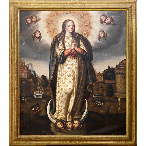 Sub.:33 - Lote: 162 - JUAN DE OLIVN (c. 1595- Zaragoza,1660) Inmaculada