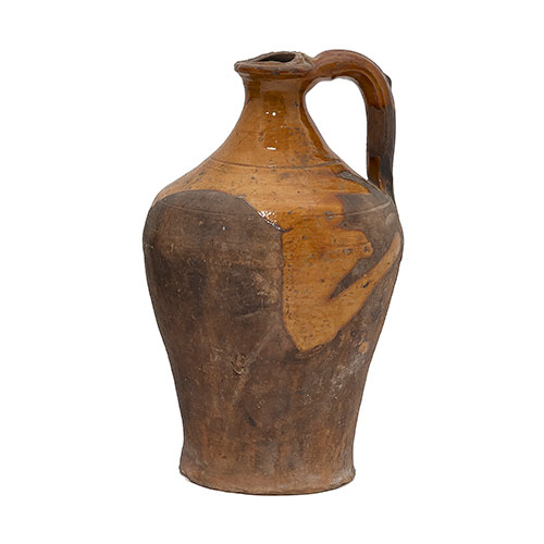 Sub.:33 - Lote: 241 -  Aceitera en cer�mica vidriada de Estella Navarra siglo XIX.