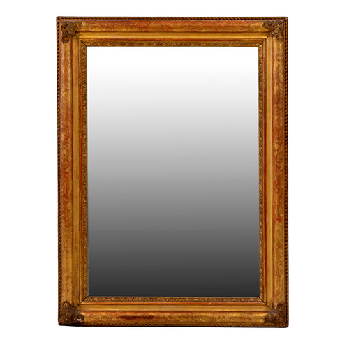 Sub.:33 - Lote: 1360 -  Espejo en estuco dorado s. XIX.