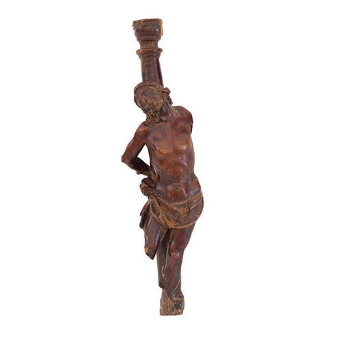 Sub.:33 - Lote: 277 -  Ecce homo talla en madera de boj en su color