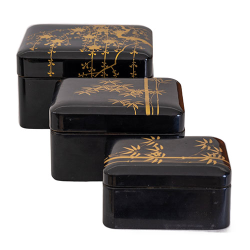 Sub.:33 - Lote: 1431 -  Caja m�ltiple en laca japonesa