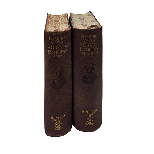 Sub.:33 - Lote: 2104 -  LOPE DE VEGA. Obras escogidas: teatro, poes�a y prosa