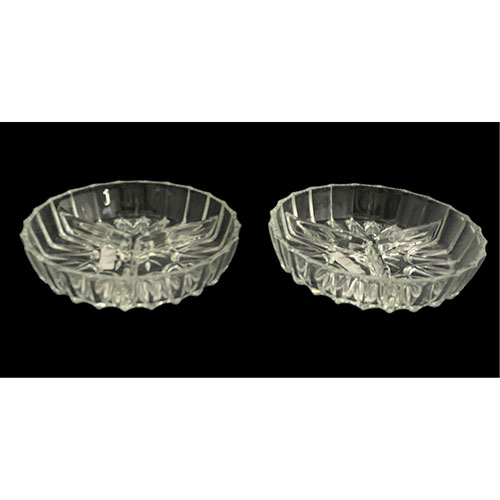 Sub.:33 - Lote: 1472 -  Dos entremeseros de cristal