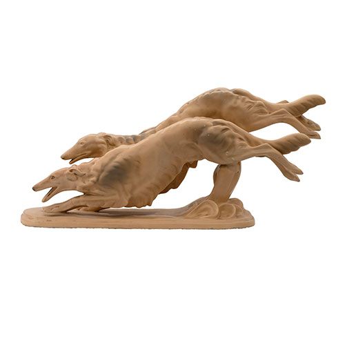 Sub.:33 - Lote: 1396 -  Galgos rusos en carrera