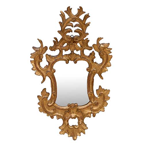 Sub.:34 - Lote: 135 -  Cornucopia en madera tallada y dorada S. XIX