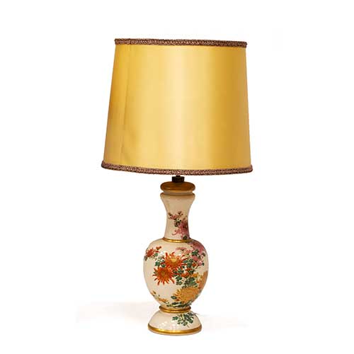 Sub.:34 - Lote: 314 -  L�mpara de mesa en ceramica pintada