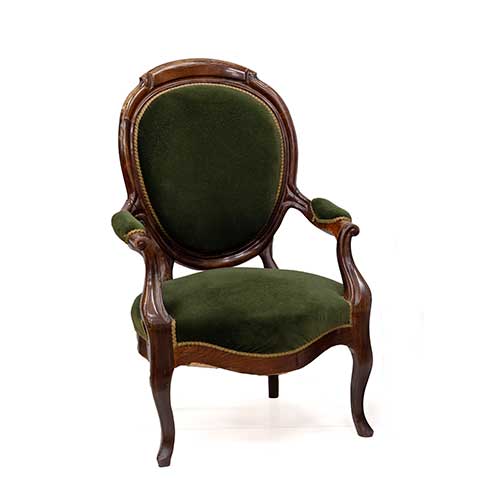 Sub.:34 - Lote: 228 -  Sill�n isabelino de medall�n en palisandro