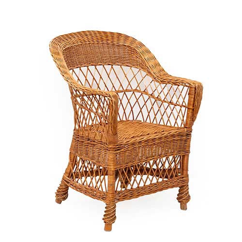 Sub.:34 - Lote: 321 -  Sill�n de mimbre