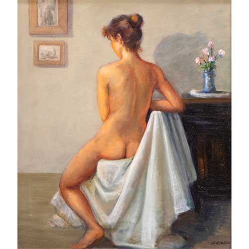 Sub.:34 - Lote: 2 - LUIS CALVO DEZ (Zaragoza, 1935-2021) Desnudo