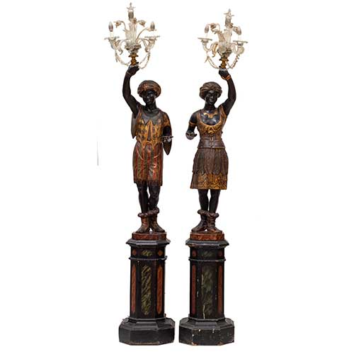 Sub.:34 - Lote: 274 -  Pareja de negros 