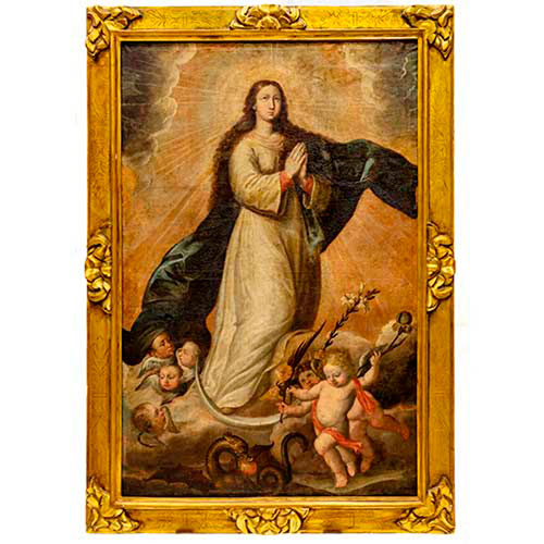 Sub.:35 - Lote: 270 - ESCUELA ESPA�OLA S. XVII Inmaculada