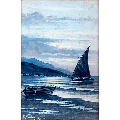 Sub.:35 - Lote: 191 - RICARDO VERDUGO LANDI (M�laga, 1871-Madrid, 1930) Marina