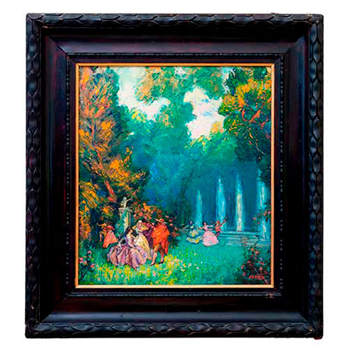 Sub.:35 - Lote: 281 - EDUARD JENER I CASELLAS (Barcelona, 1882 - 1967) Jard�n con fuente