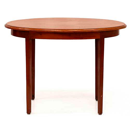 Sub.:35 - Lote: 213 -  Mesita oval en caoba