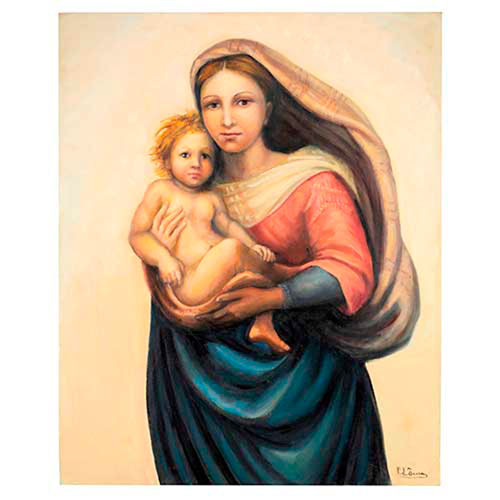 Sub.:35 - Lote: 205 - MARIA PILAR TENA Madona Sistina de Rafael.
