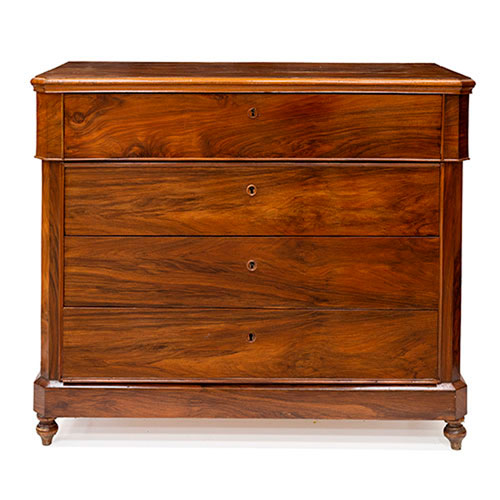 Sub.:35 - Lote: 230 -  C�moda escritorio isabelina en madera de nogal