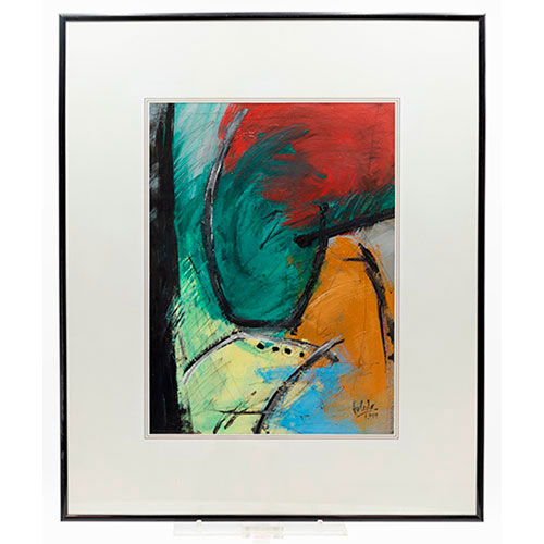 Sub.:35 - Lote: 271 - NACHO TOLEDO Zaragoza 1946 Acr�lico sobre papel firmado y fechado 1999