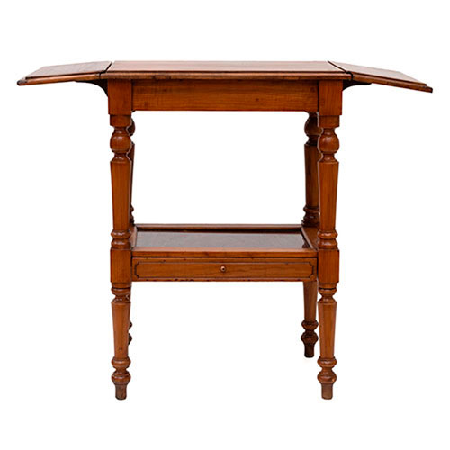 Sub.:35 - Lote: 287 -  Mesa auxiliar de comedor con dos alas y caj�n vitrina abajo