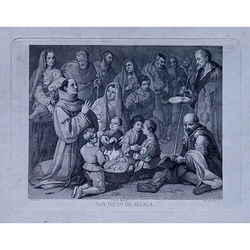 Sub.:35 - Lote: 326 -  San Diego de Alcal� dando de comer a los pobres