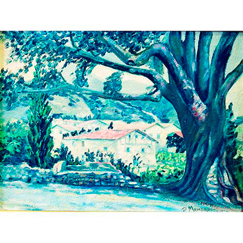 Sub.:35 - Lote: 290 -  Paisaje con caser�o