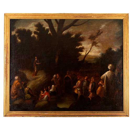 Sub.:36 - Lote: 111 - ESCUELA SEVILLANA S. XVII Jes�s predicando