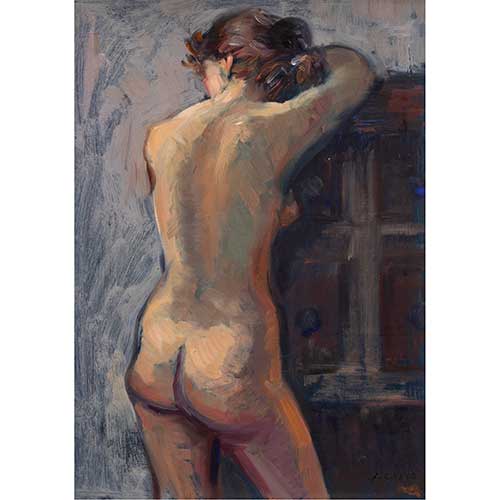 Sub.:36 - Lote: 61 - LUIS CALVO DEZ (Zaragoza, 1935-2021) Desnudo
