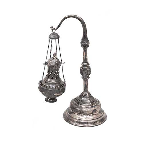 Sub.:36 - Lote: 227 -  Botafumeiro realizado en plata peso 192 gr