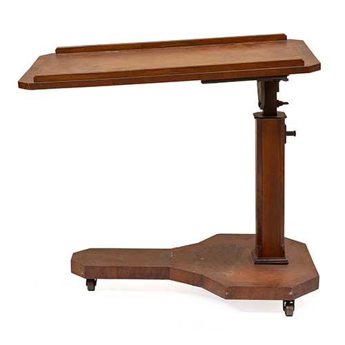 Sub.:36 - Lote: 232 -  Mesa Inglesa auxiliar de cama y atril en caoba