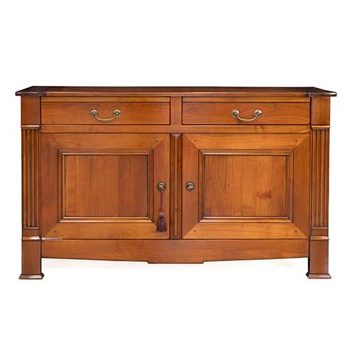 Sub.:36 - Lote: 220 -  Aparador de dos puertas y dos cajones en madera de cerezo de Roche Bobois