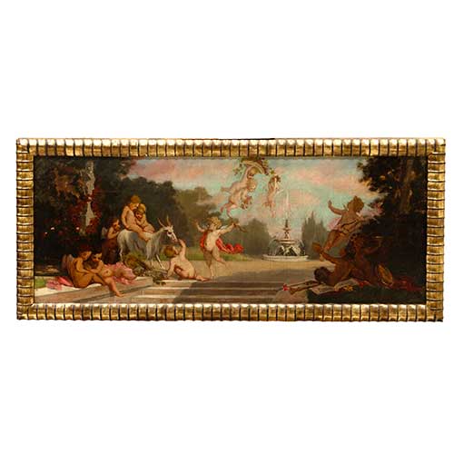 Sub.:36 - Lote: 128 - ESCUELA FRANCESA, S. XIX Bacanal infantil