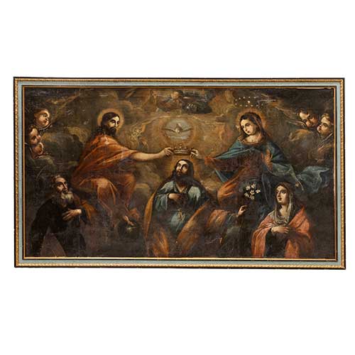 Sub.:36 - Lote: 115 - ESCUELA ARAGONESA, S. XVII-XVIII Coronaci�n de San Jos�