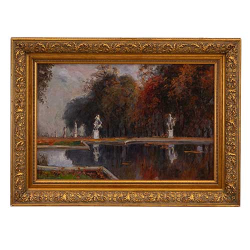 Sub.:36 - Lote: 90 - LUCIE RANVIER-CHARTIER ( FRANCIA 1867-1932) Vista de Versailles