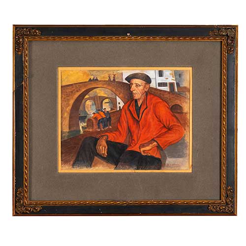 Sub.:36 - Lote: 74 - VALENTN DE ZUBIAURRE (Madrid, 1879 - 1963) Ondarroa?