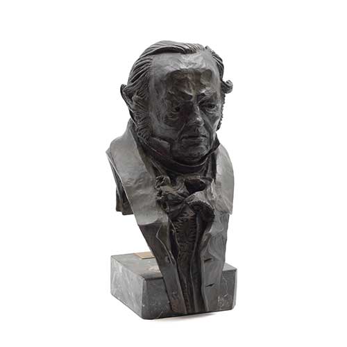 Sub.:36 - Lote: 138 - I�AKI / IGNACIO RODR�GUEZ RUIZ (Bilbao, 1940 - 2018) Busto de Goya