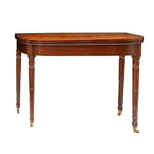 Sub.:36 - Lote: 230 -  Mesa de juego inglesa en madera de caoba