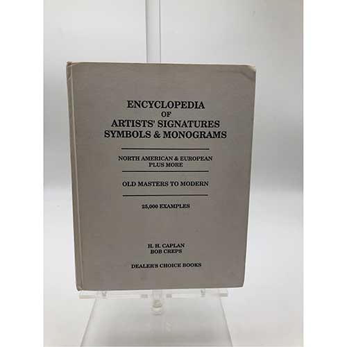 Sub.:36 - Lote: 1098 -  Encyclopedia of artistssignatures, symbols & monograms North American & european plus more