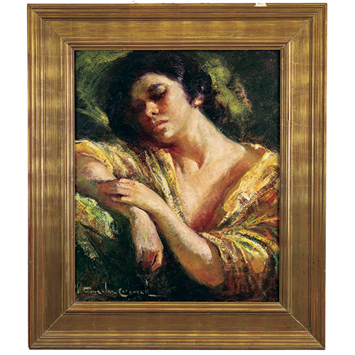 Sub.:37 - Lote: 119 - ROSENDO GONZ�LEZ CARBONEL (Barcelona, 1910-1984) Retrato de mujer