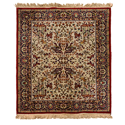 Sub.:37 - Lote: 155 -  Alfombra mec�nica con orla perimetral y animales